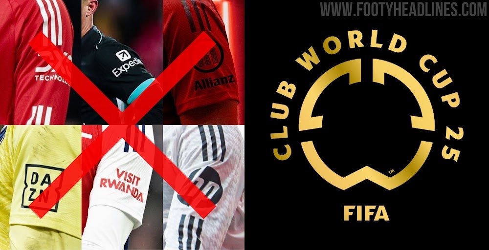 FIFA不允許世俱杯球隊有袖標贊助,需貼上世俱杯徽標