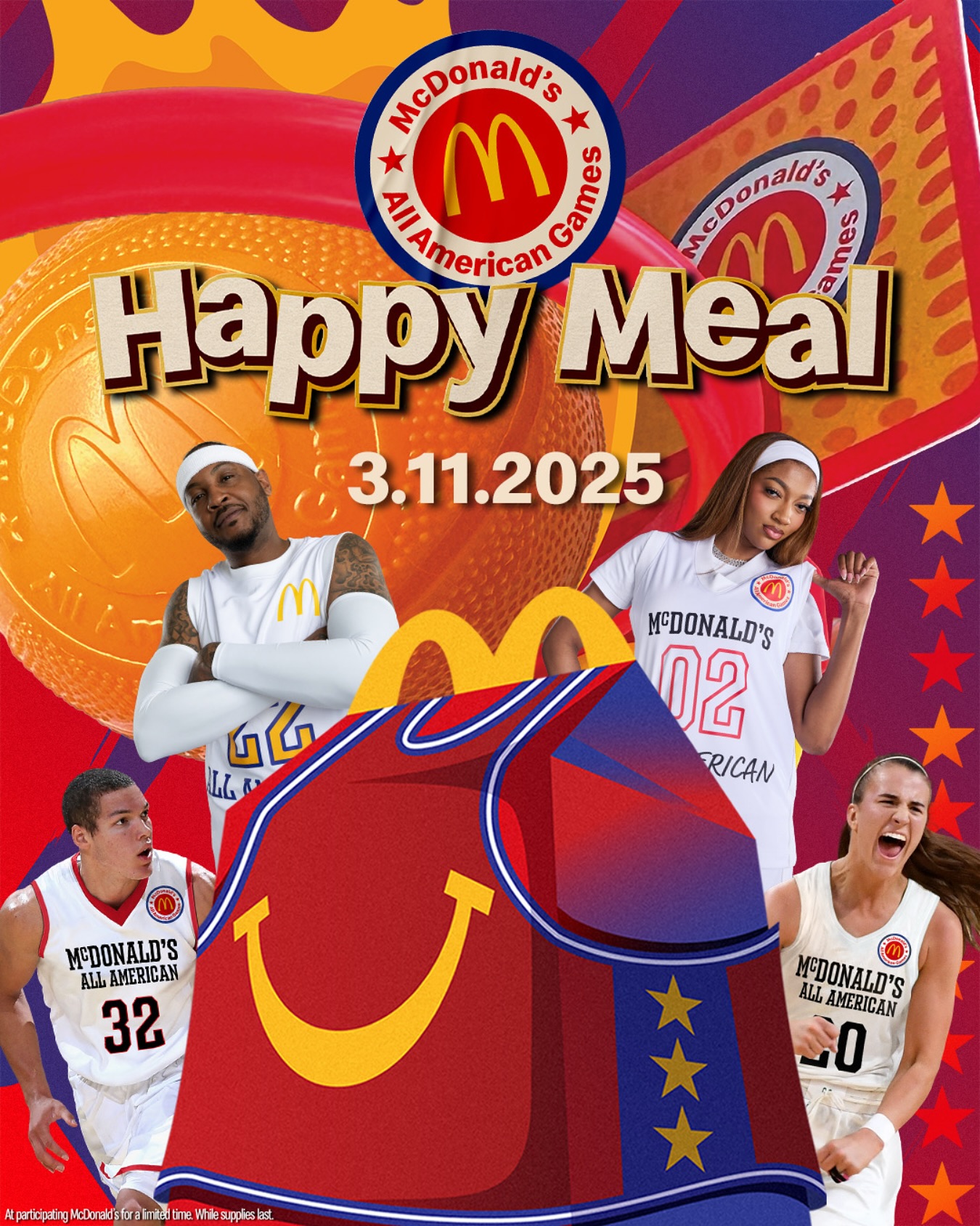 穿搭尺度大!WNBA球星安吉爾-里斯代言麥當勞全美高中籃球賽