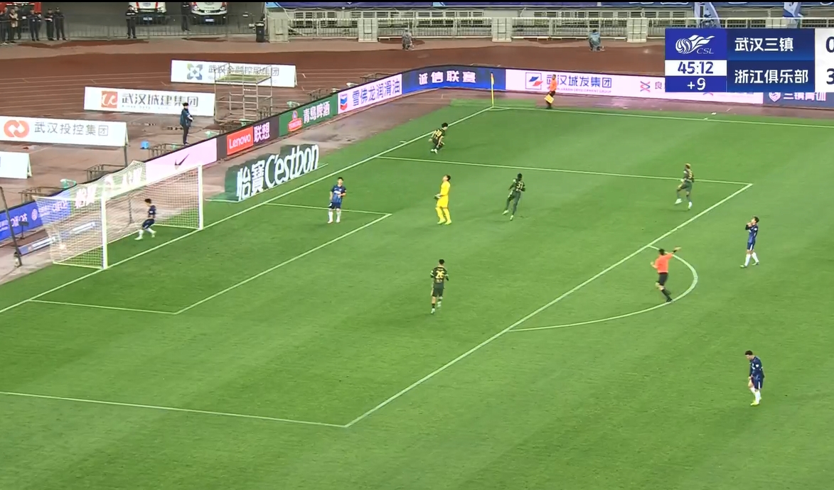  18歲王鈺棟中超處子球！三鎮后防白給，浙江半場(chǎng)4-0領(lǐng)先